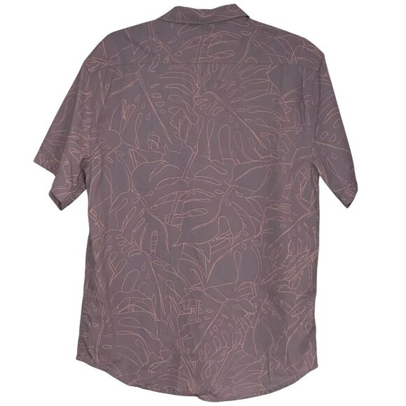 Billabong Men's Floral Short Sleeve Button-Up Shirt Size M - Picture 2 of 6